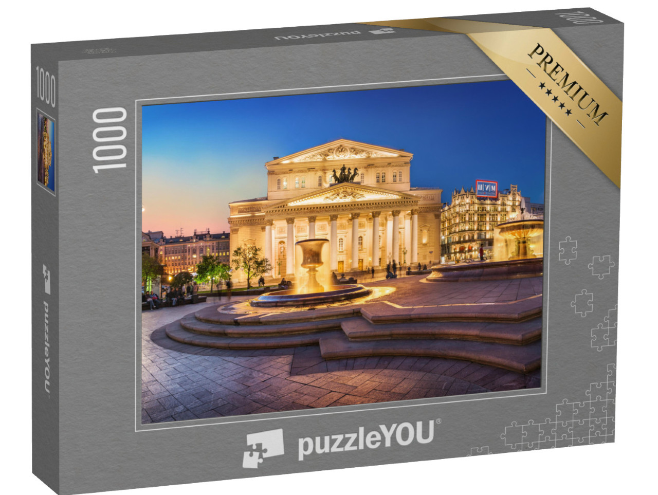 Puzzle 1000 Teile „Das Bolschoi-Theater im Abendlicht“