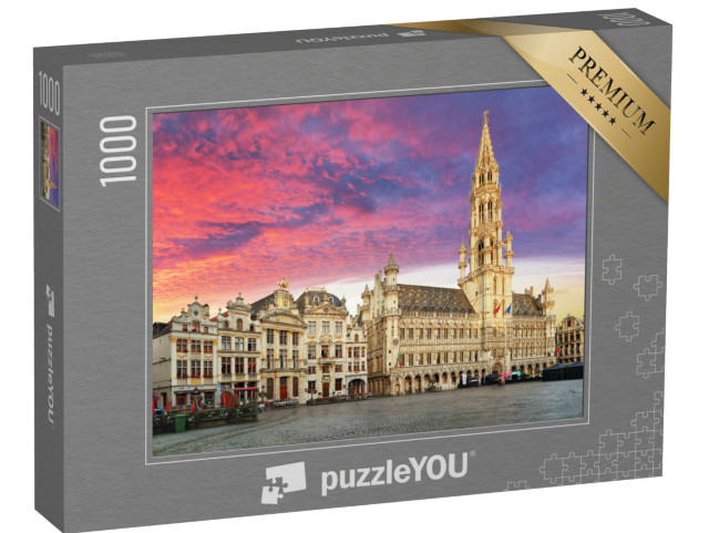 Puzzle 1000 Teile „Brüssel, Belgien: Grand Place im schönen Sonnenaufgang“