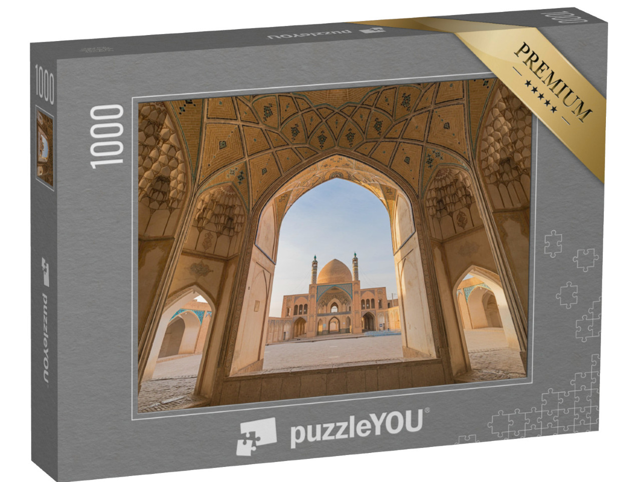 Puzzle 1000 Teile „Eine historische Moschee in Kashan, Iran.“