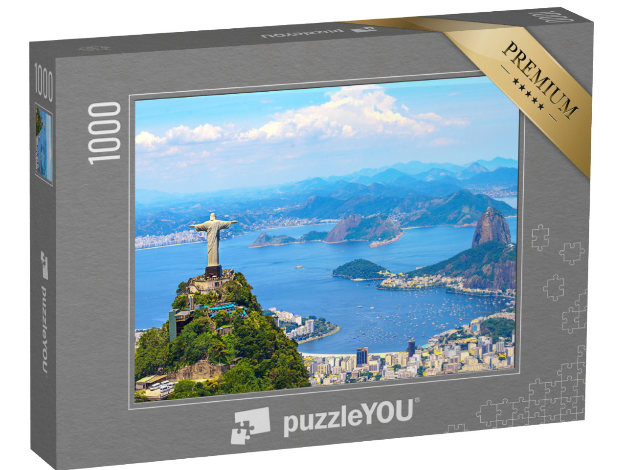 Puzzle 1000 Teile „Luftaufnahme von Rio de Janeiro mit Cristo Redentor, Brasilien“