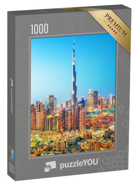 Puzzle 1000 Teile „Skyline von Dubai mit dem Burj Khalifa“