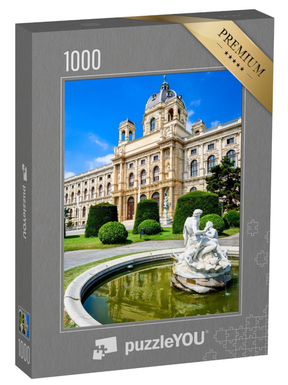 Puzzle 1000 Teile „Kunsthistorisches Museum mit Park Maria-Theresien-Platz, Wien“