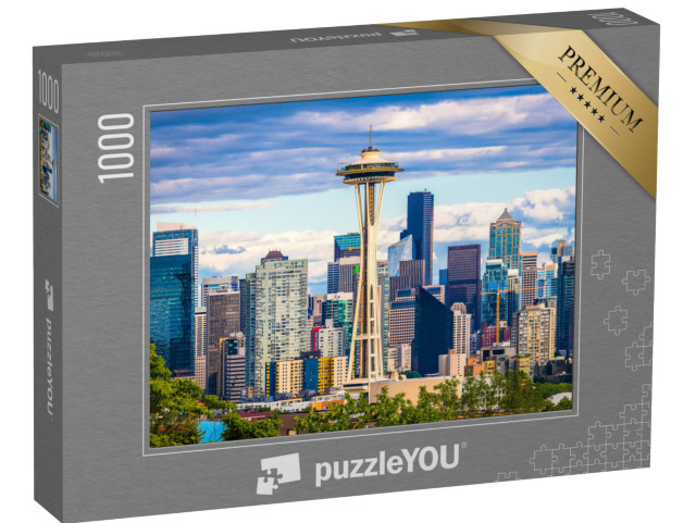 Puzzle 1000 Teile „Seattle, Washington, USA: Skyline der Innenstadt“