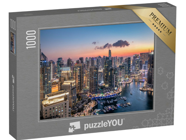 Puzzle 1000 Teile „Wolkenkratzer der modernen Skyline von Dubai“
