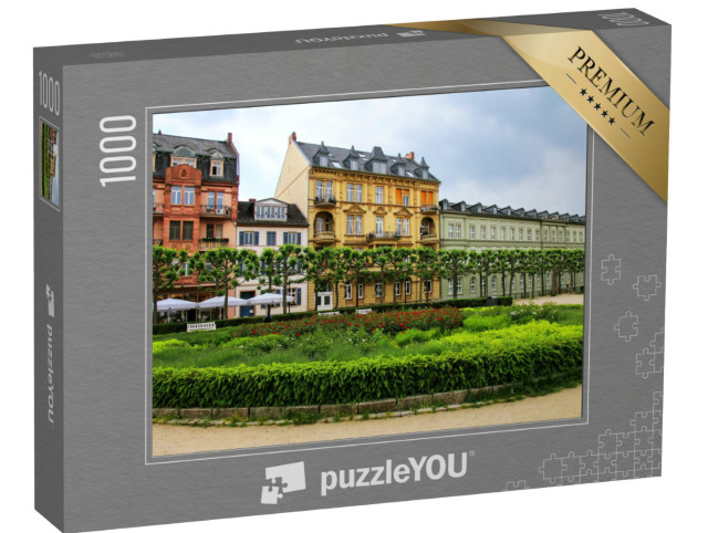 Puzzle 1000 Teile „Wohngebäude am Luisenplatz, Wiesbaden, Deutschland“