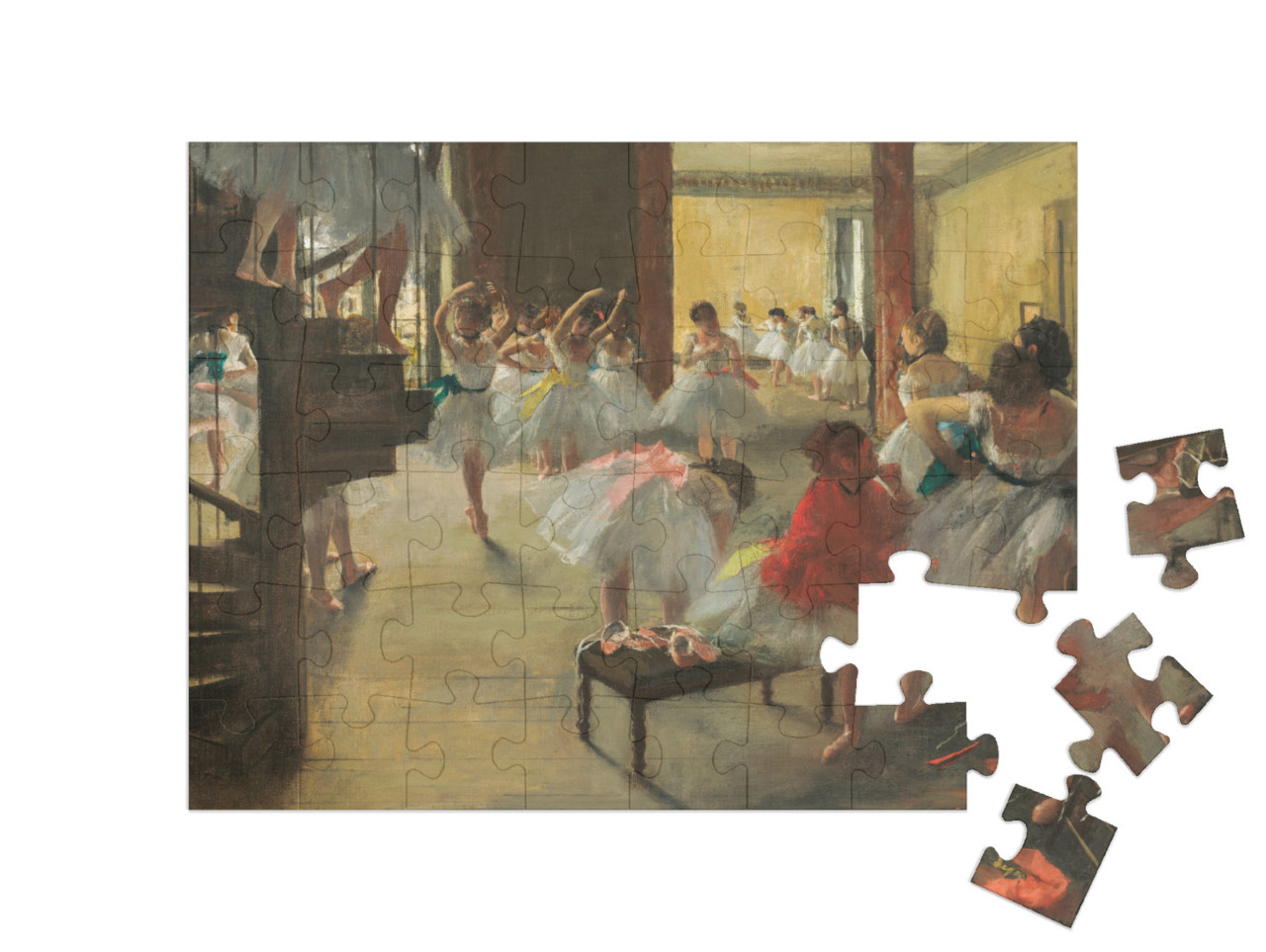Puzzle 48 Teile „Edgar Degas - Der Tanzkurs“