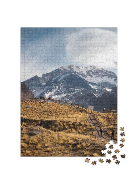 Puzzle 1000 Teile „Aconcagua montain, aconcagua national park, Mendoza - Argentinien“