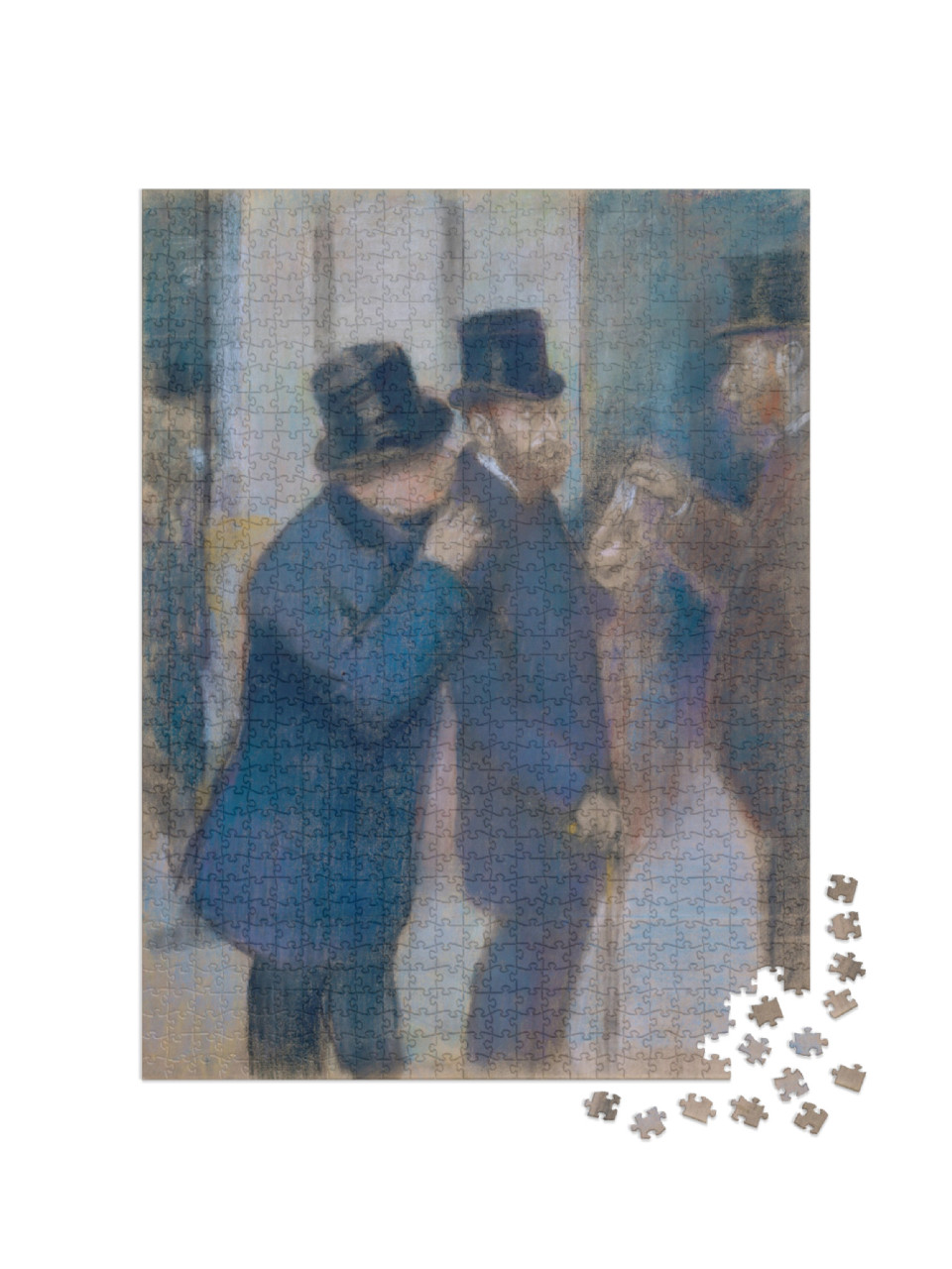 Puzzle 1000 Teile „Edgar Degas - Porträts an der Börse“