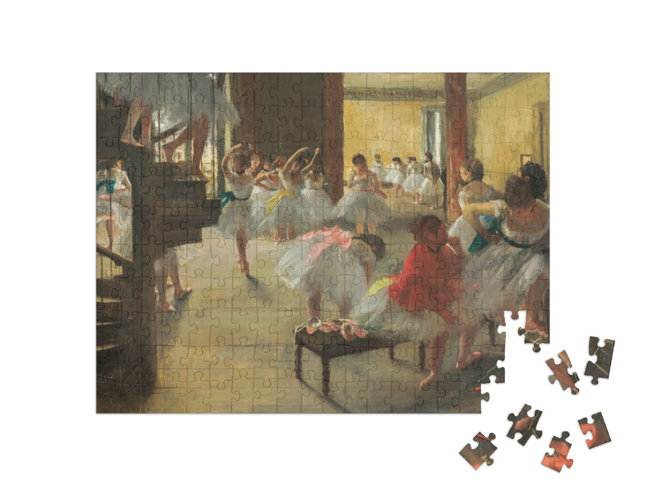 Puzzle 200 Teile „Edgar Degas - Der Tanzkurs“