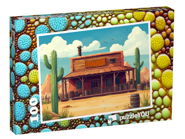 Puzzle 100 Teile „Willkommen im Wild-West-Saloon“