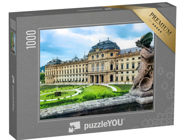 Puzzle 1000 Teile „Statue im Garten der Würzburger Residenz“