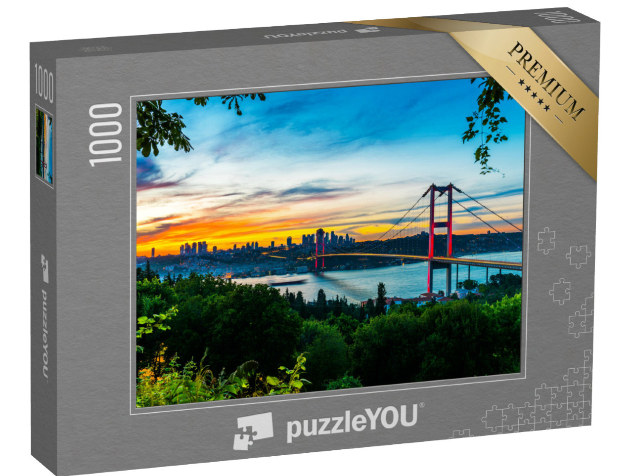 Puzzle 1000 Teile „Istanbul Bosporus Brücke, Türkei“