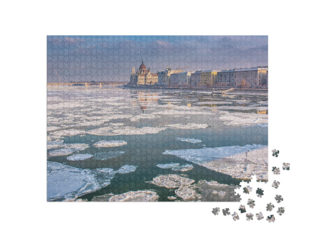 Puzzle 1000 Teile „Winter in Budapest“