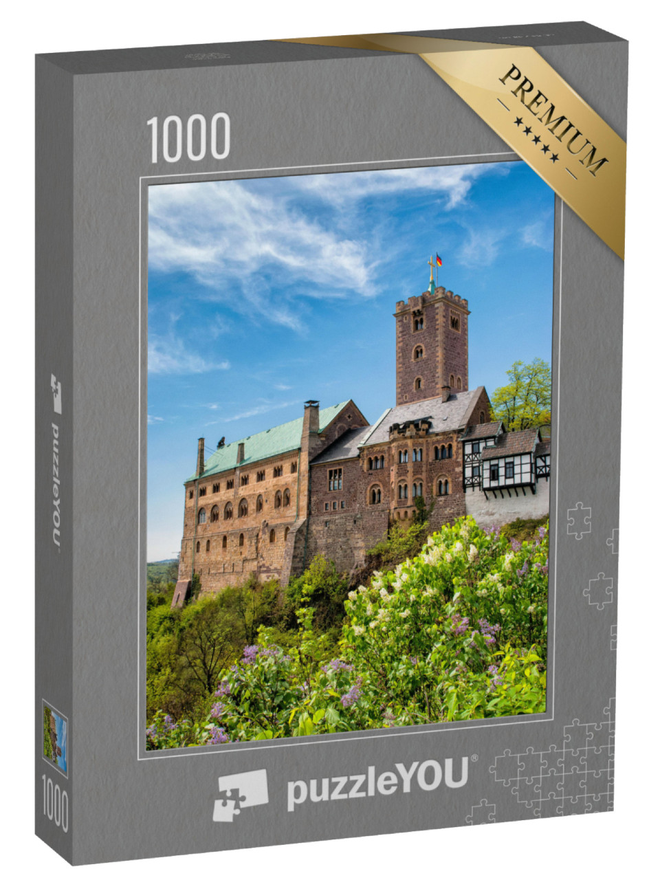 Puzzle 1000 Teile „Sehenswürdigkeit: Wartburg in Eisenach, Deutschland“