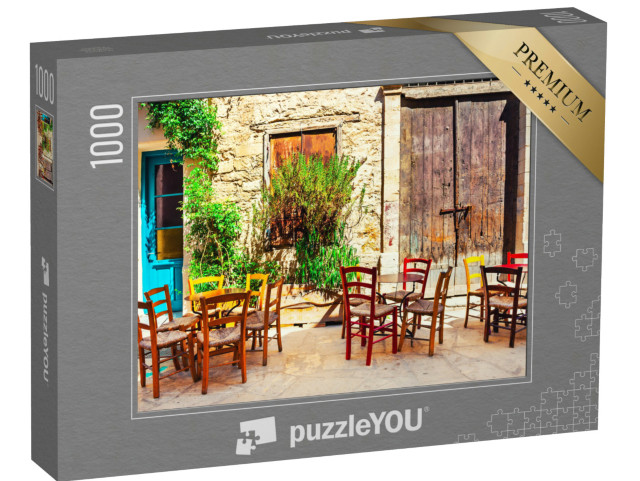 Puzzle 1000 Teile „Malerisches Café in Limassol, Zypern“