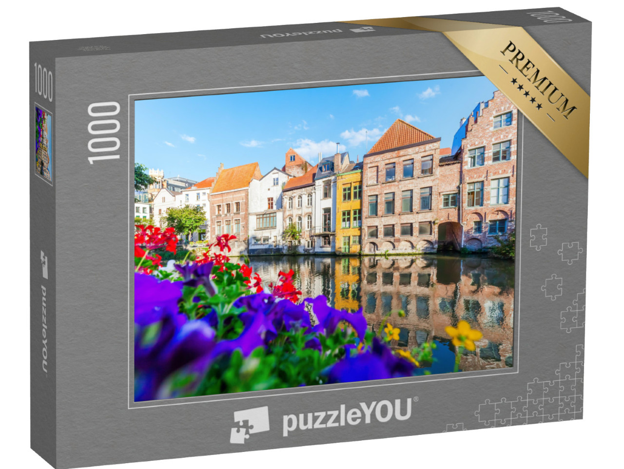 Puzzle 1000 Teile „Idyllisches Gent, Belgien“