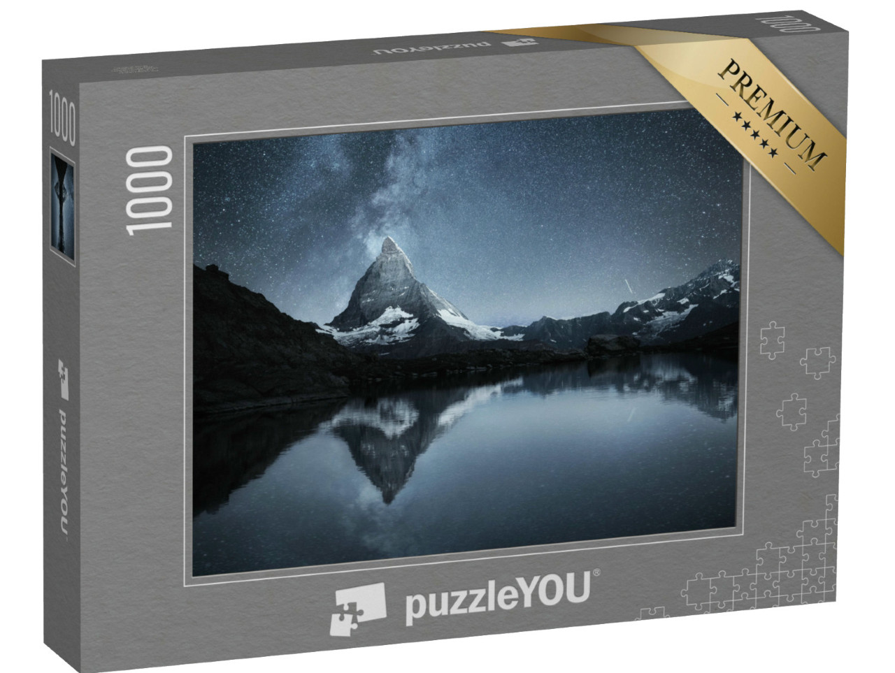 Puzzle 1000 Teile „Milchstraße über dem Matterhorn, Schweiz“