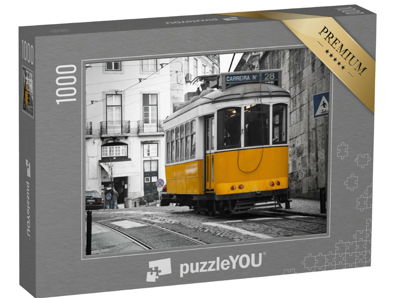 Puzzle 1000 Teile „Straßenbahn von Lissabon“