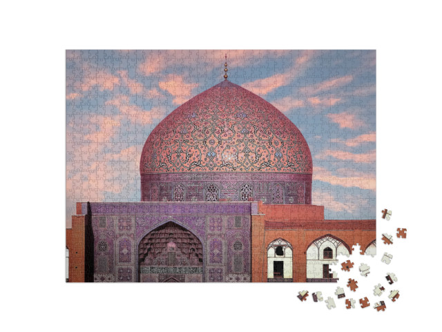 Puzzle 1000 Teile „Isfahan, Iran: Prächtige Kuppel der Scheich-Lotfollah-Moschee“