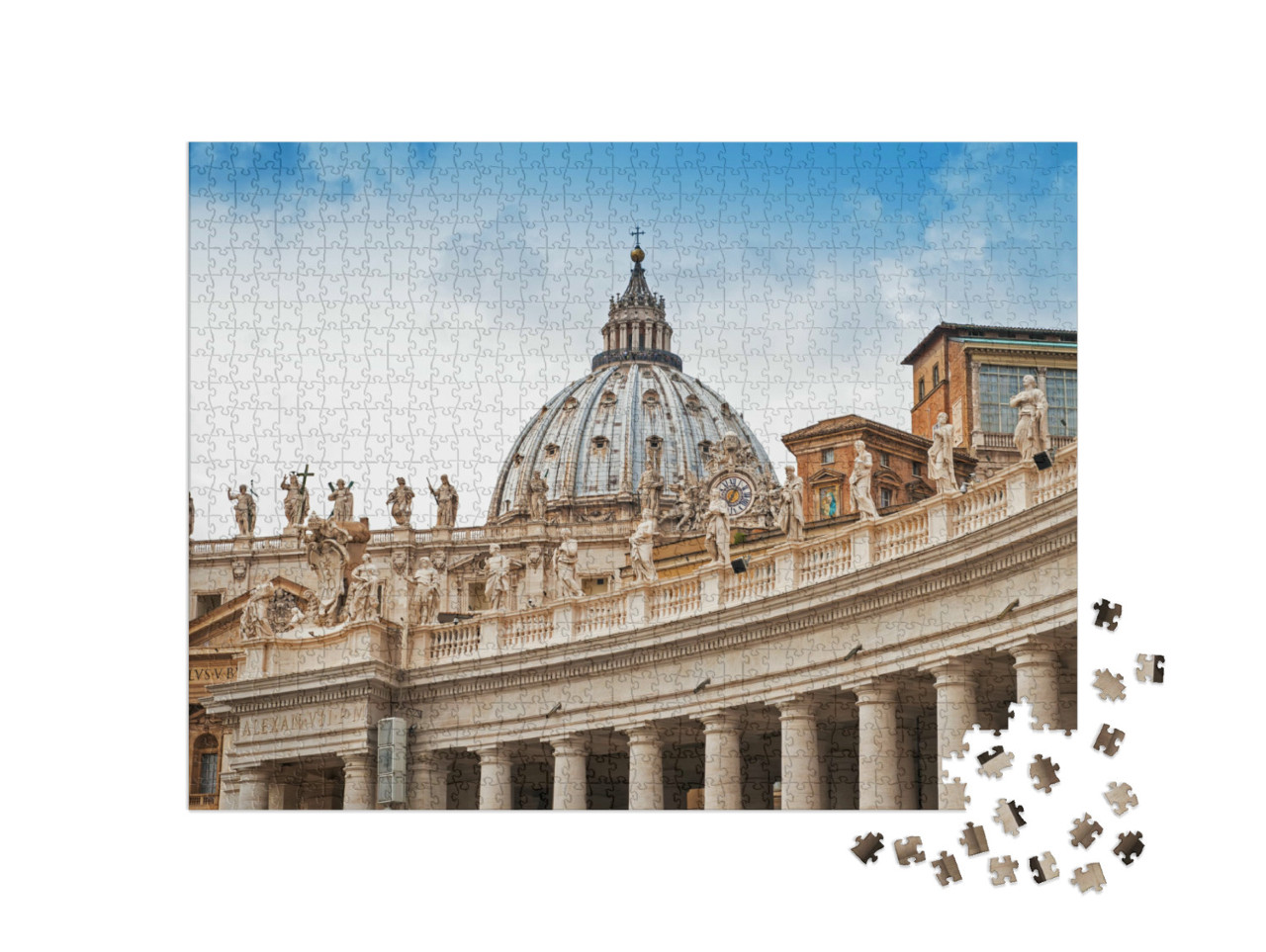 Puzzle 1000 Teile „Fragmente der päpstlichen Basilika St. Peter im Vatikan“