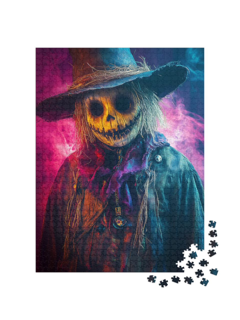 Puzzle 1000 Teile „Halloween Vogelscheuche“