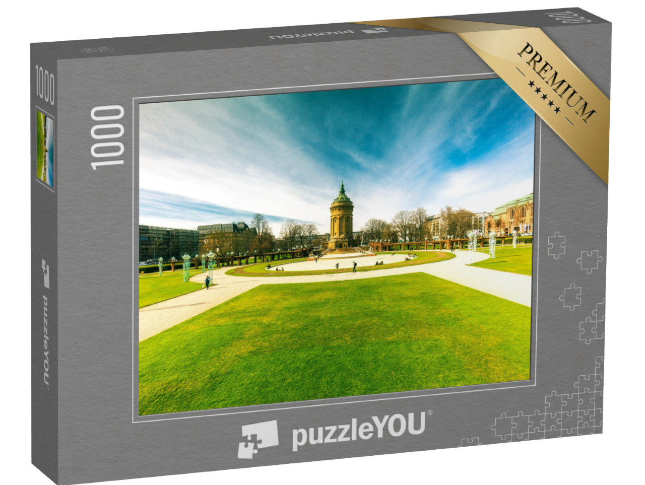 Puzzle 1000 Teile „Wasserturm, Mannheim“