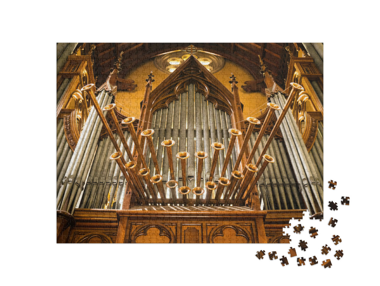 Puzzle 1000 Teile „Orgel in einer Kirche“
