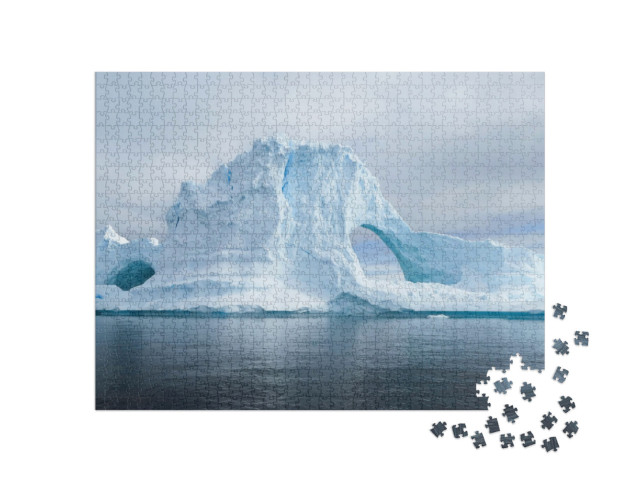 Puzzle 1000 Teile „Gletscher und Eisberge der Antarktis: Süden der Erde“