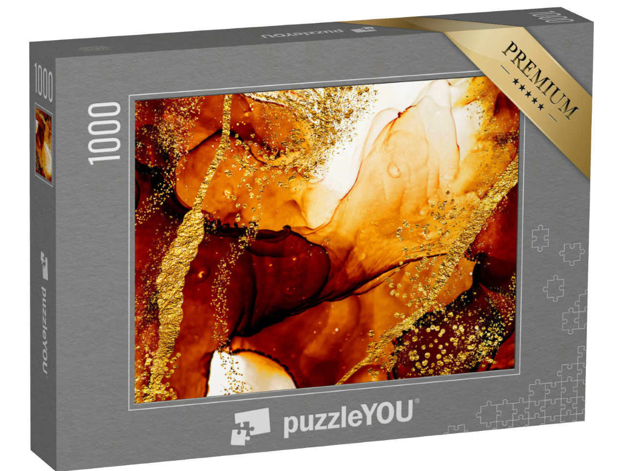 Puzzle 1000 Teile „Abstrakte Malerei mit Strudeln, inspiriert vom Himmel“