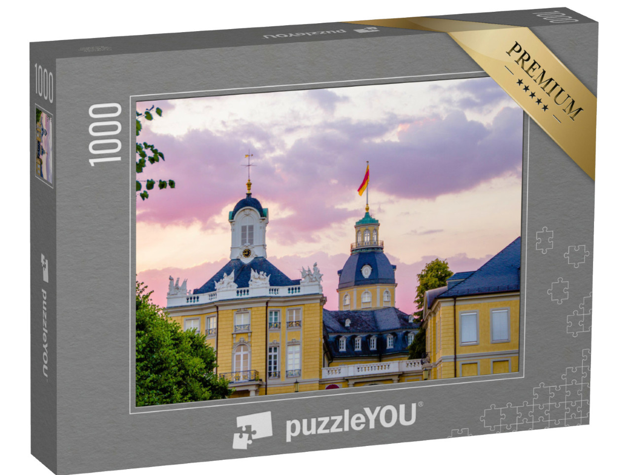 Puzzle 1000 Teile „Schloss in Karlsruhe, Deutschland“