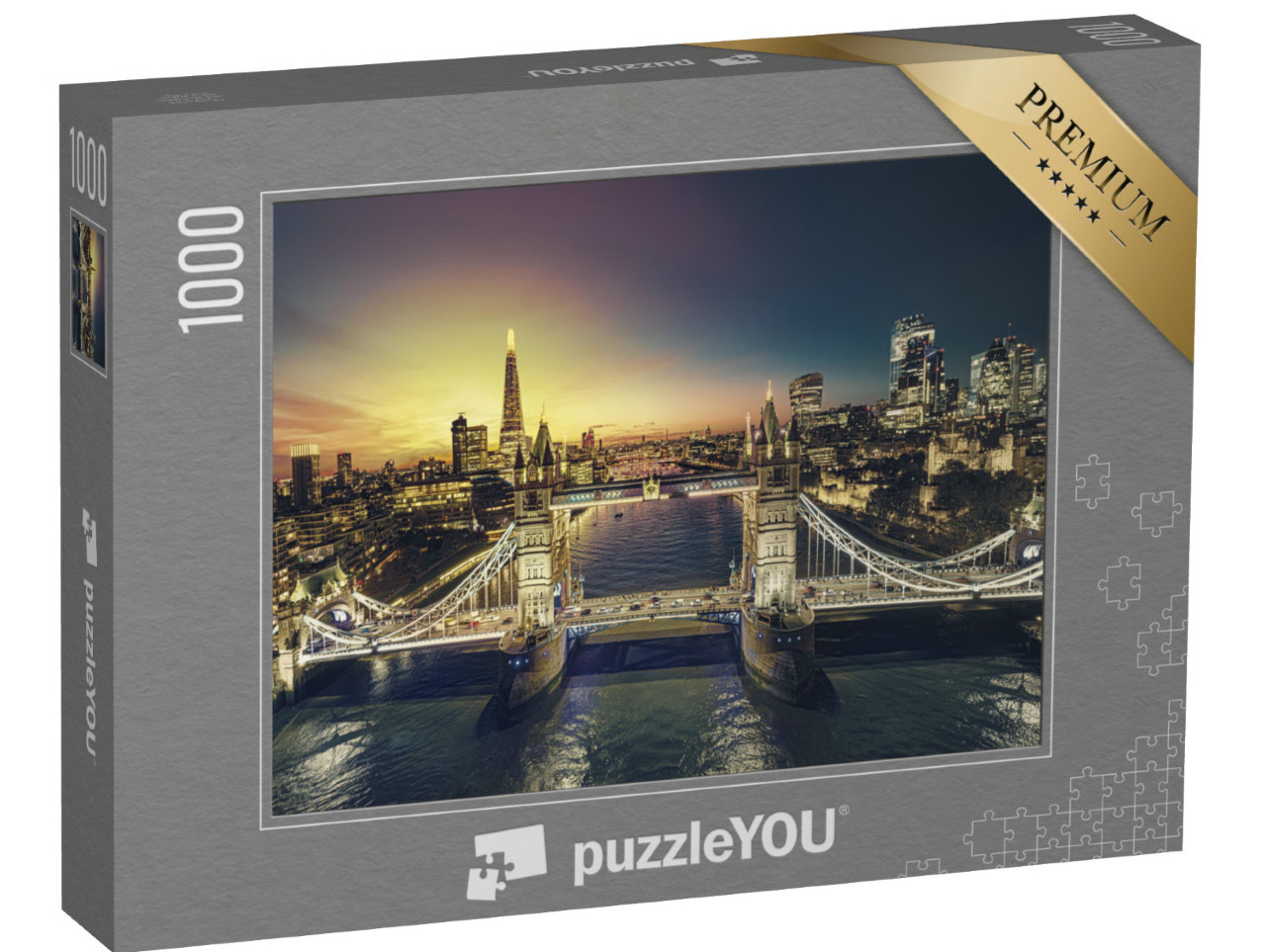 Puzzle 1000 Teile „Sonnenuntergang in London“