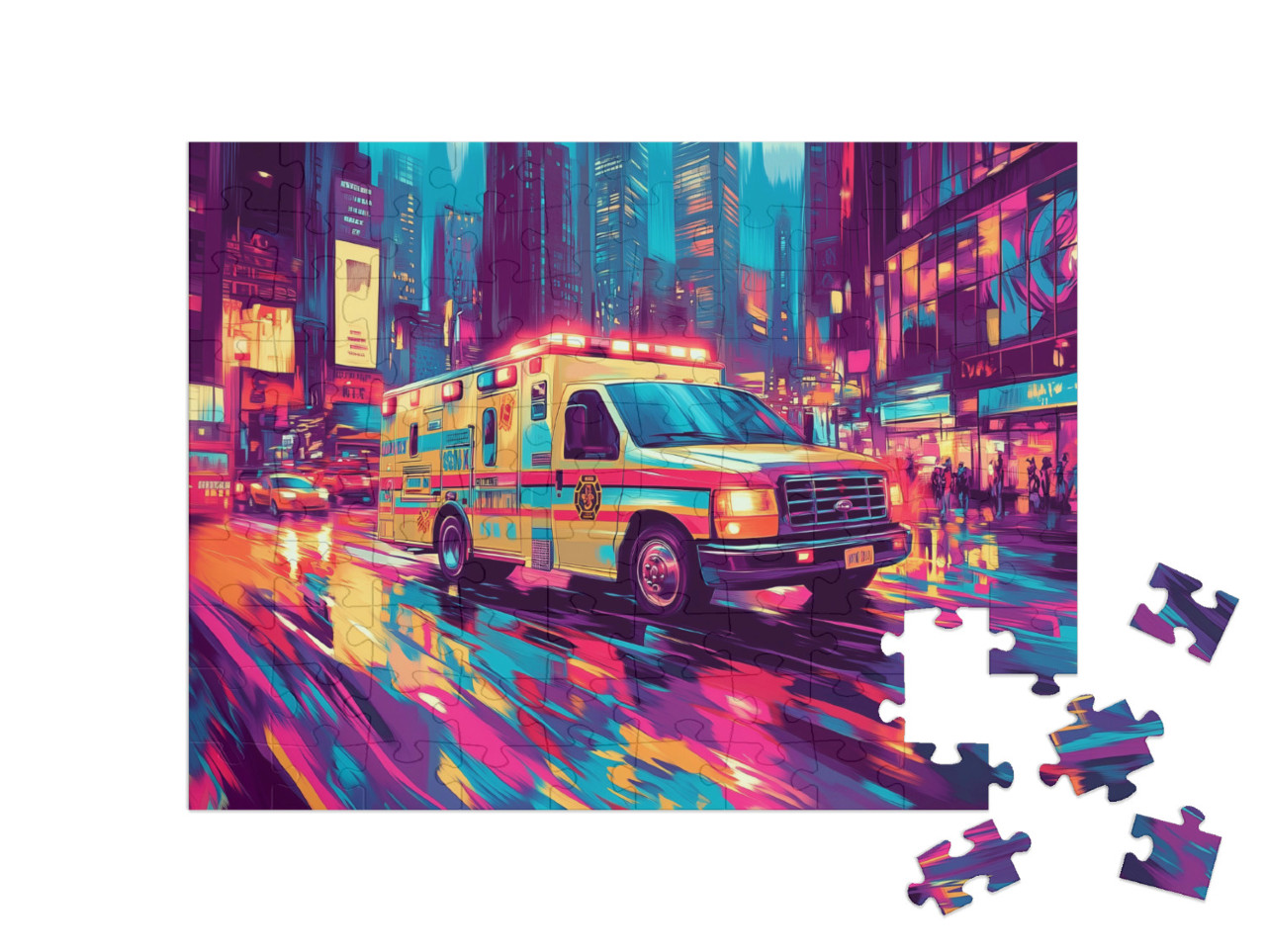 Puzzle 100 Teile „Wenn jede Sekunde zählt“