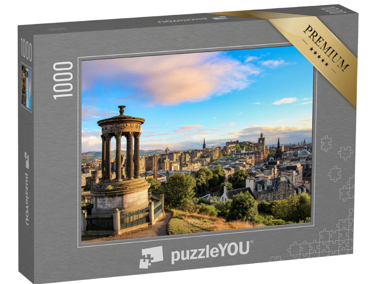 Puzzle 1000 Teile „Skyline von Edinburgh: Blick vom Calton Hill“