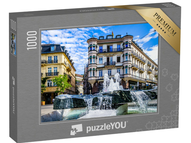 Puzzle 1000 Teile „Malerische Altstadt von Baden-Baden, Deutschland“