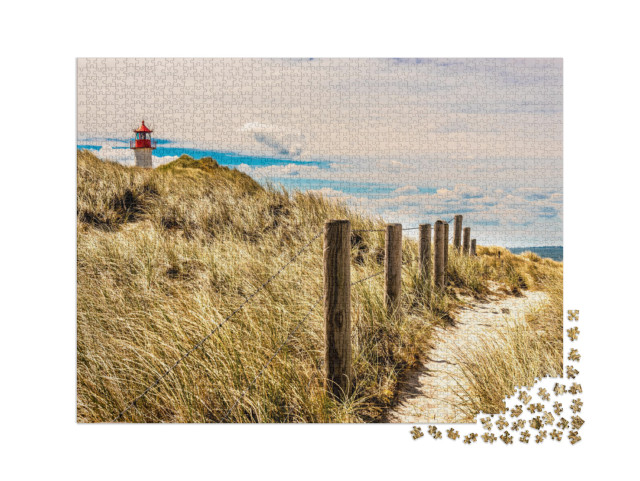 Puzzle 2000 Teile „Leuchtturm auf Sylt, Nordsee, Deutschland“