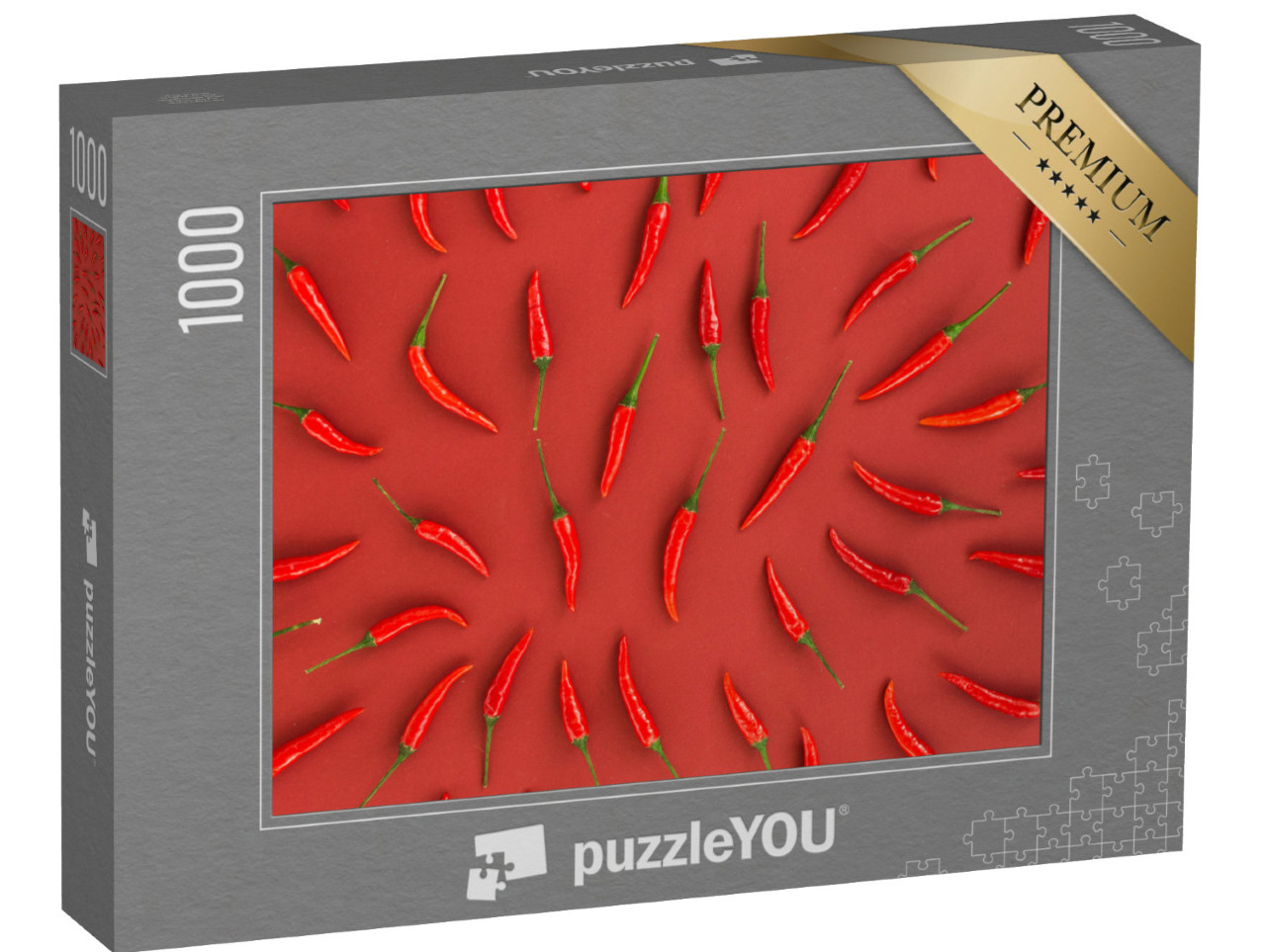 Puzzle 1000 Teile „Feuriges Gewürz: Chilischoten“