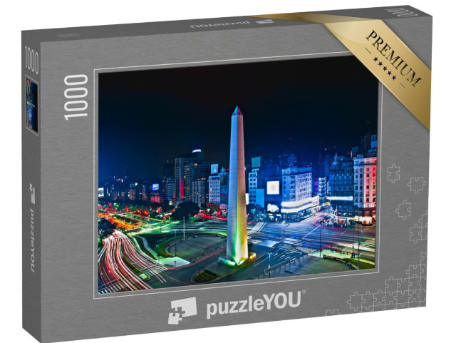 Puzzle 1000 Teile „Buenos-Aires Stadt Nacht hohe difinition“