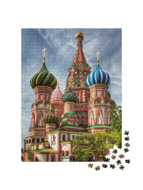 Puzzle 1000 Teile „Basiliuskathedrale Moskau“