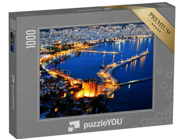Puzzle 1000 Teile „Alanya, Türkische Riviera bei Nacht“