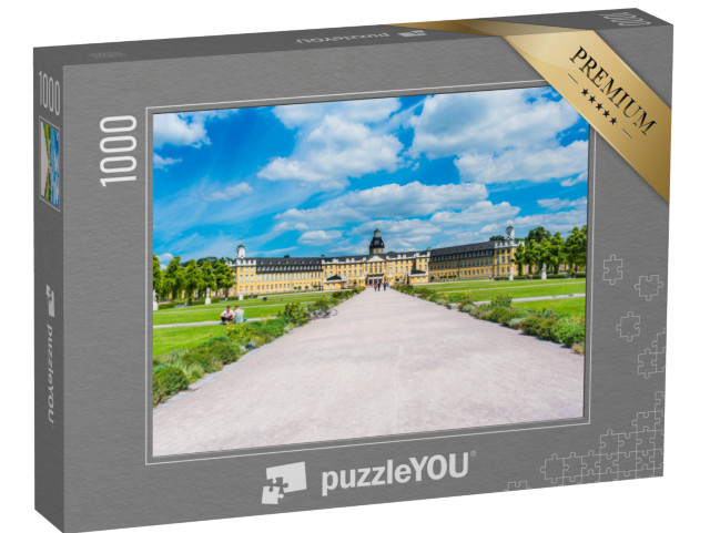 Puzzle 1000 Teile „Schloss in Karlsruhe, Deutschland“