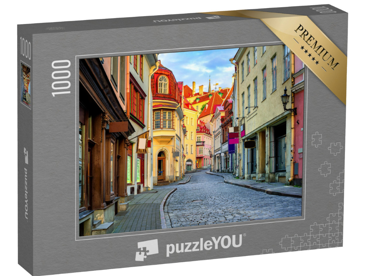 Puzzle 1000 Teile „Gasse in der Altstadt von Tallinn, Estland“