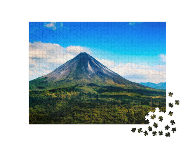 Puzzle 1000 Teile „Arenal-Vulkan“