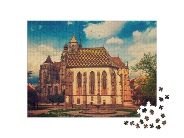 Puzzle 1000 Teile „St. Elisabeth Kathedrale der Stadt Kosice, Slowakei“