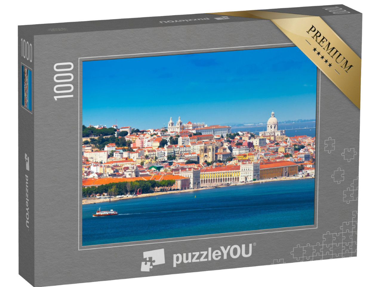 Puzzle 1000 Teile „Skyline von Lissabon, Portugal“