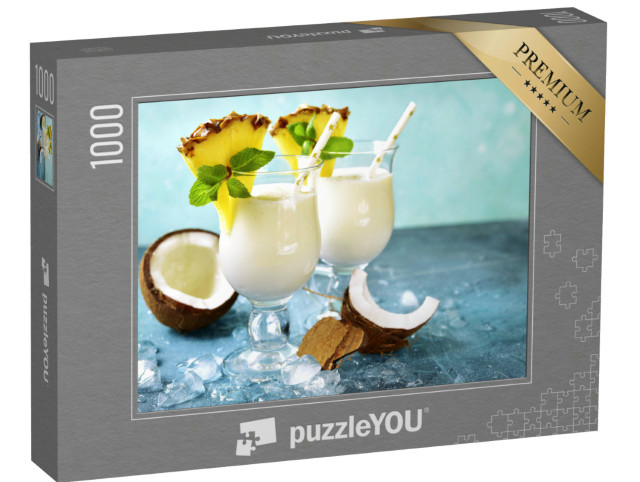 Puzzle 1000 Teile „Traditioneller karibischer Cocktail Pina Colada“