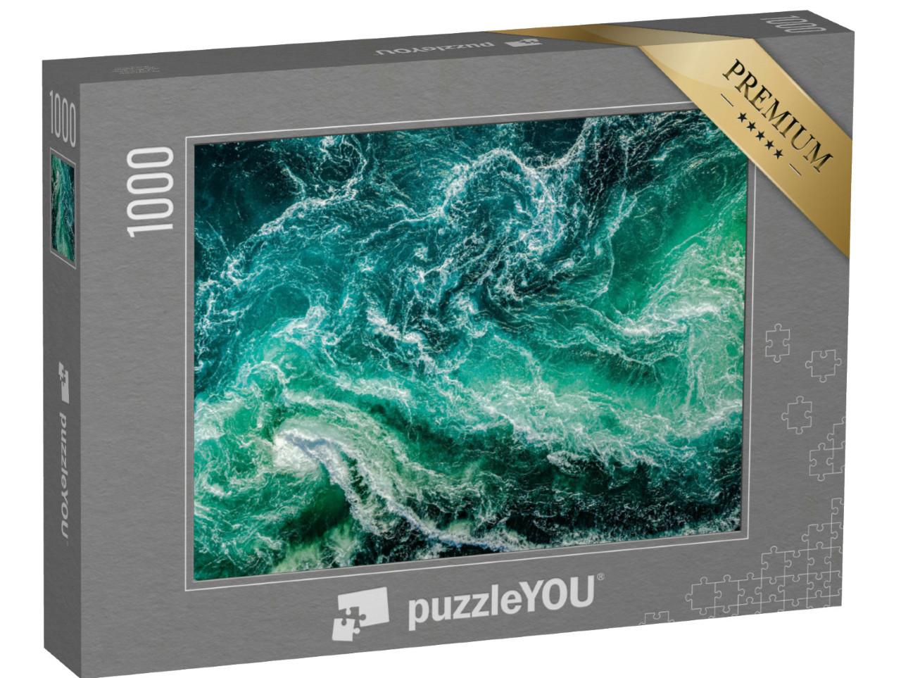 Puzzle 1000 Teile „Strudel des Mahlstroms von Saltstraumen, Nordland, Norwegen“