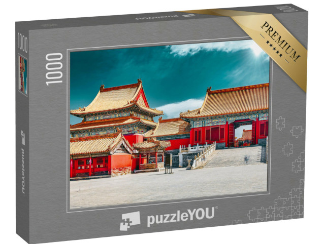 Puzzle 1000 Teile „Paläste, Pagoden auf dem Gelände des Museums der Verbotenen Stadt in Peking, China“