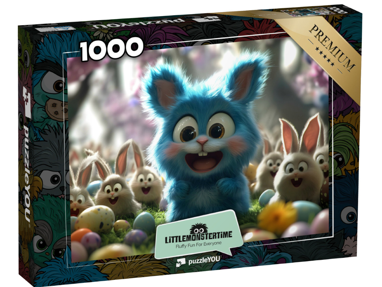 Puzzle 1000 Teile „LITTLEMONSTERTIME: The great Egg Discovery“