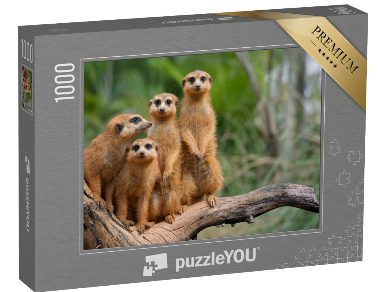 Puzzle 1000 Teile „Familie der Erdmännchen“