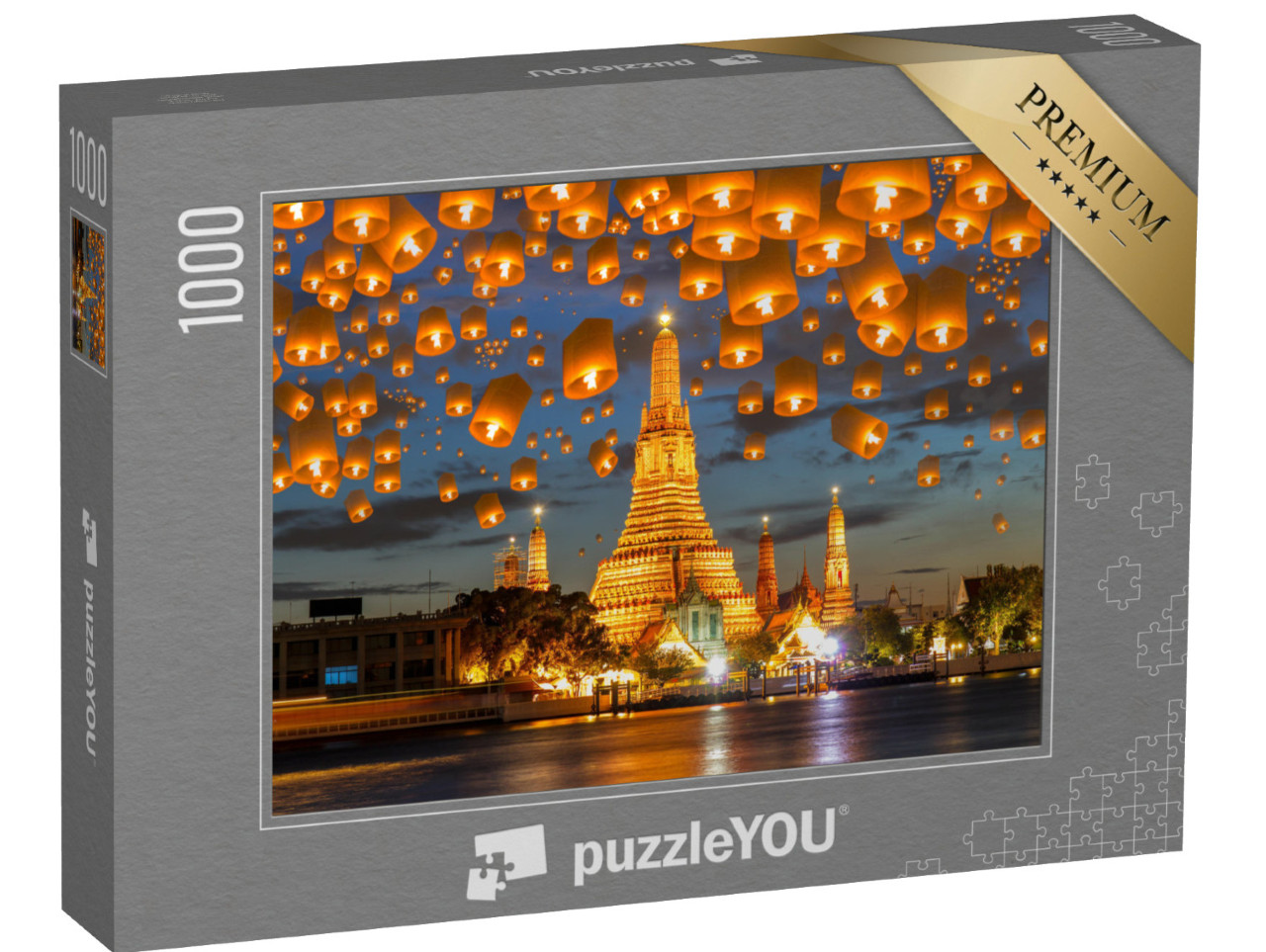 Puzzle 1000 Teile „Schwimmende Lampe beim Yee-Peng-Festival, Bangkok“